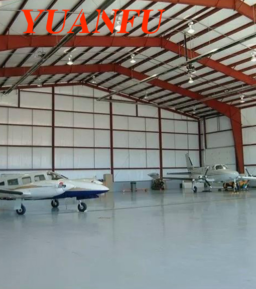 Large span steel structure hangar