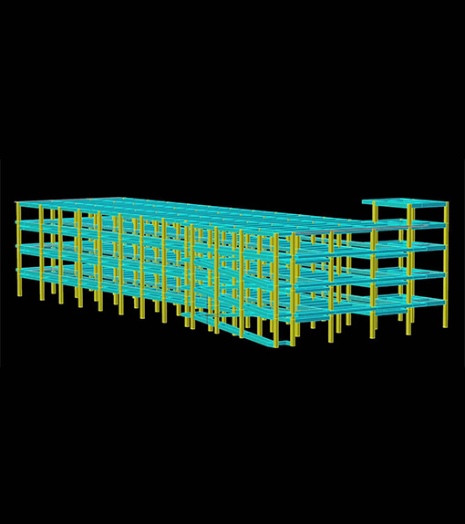 Steel structure multi-storey frame office building